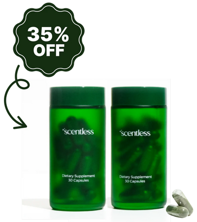 Scentless Deodorant Supplement 2 Pack
